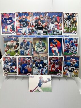 Jim Kelly/Thurman Thomas/Bruce Smith/Andre Reed Buffalo Bills 90s lot of 16